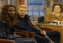 David Bowie on Rosie O Donnell Show with Iman (1997)
