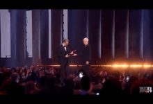 BRITs Icon Award Presented by Annie Lennox and accepted on behalf of David’s family by Gary Oldman