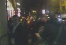 David Bowie arriving at the NYC opening night of Lazarus