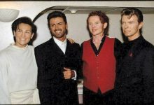 David Bowie backstage at Concert of Hope (1993)