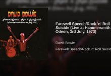 David Bowie – Farewell Speech/Rock ‘n’ Roll Suicide (Live at Hammersmith Odeon, 3rd July, 1973)
