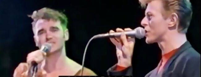 Morrissey & David Bowie – Cosmic Dancer plus backstage footage (Live, 1991)