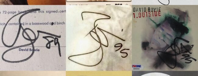 David Bowie’s Autograph, Genuine or Fake? And How To Spot It, by Andy Peters