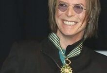 David Bowie named a Commander of Arts and Letters, Paris, 1999