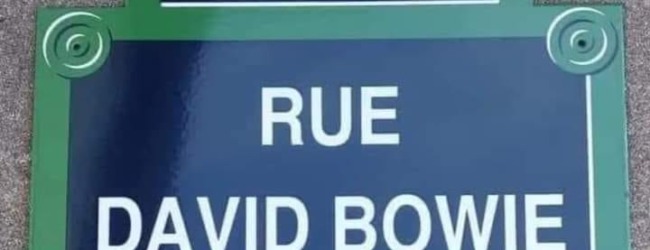 Video of David Bowie’s Paris street name unveiling today, Rue David Bowie