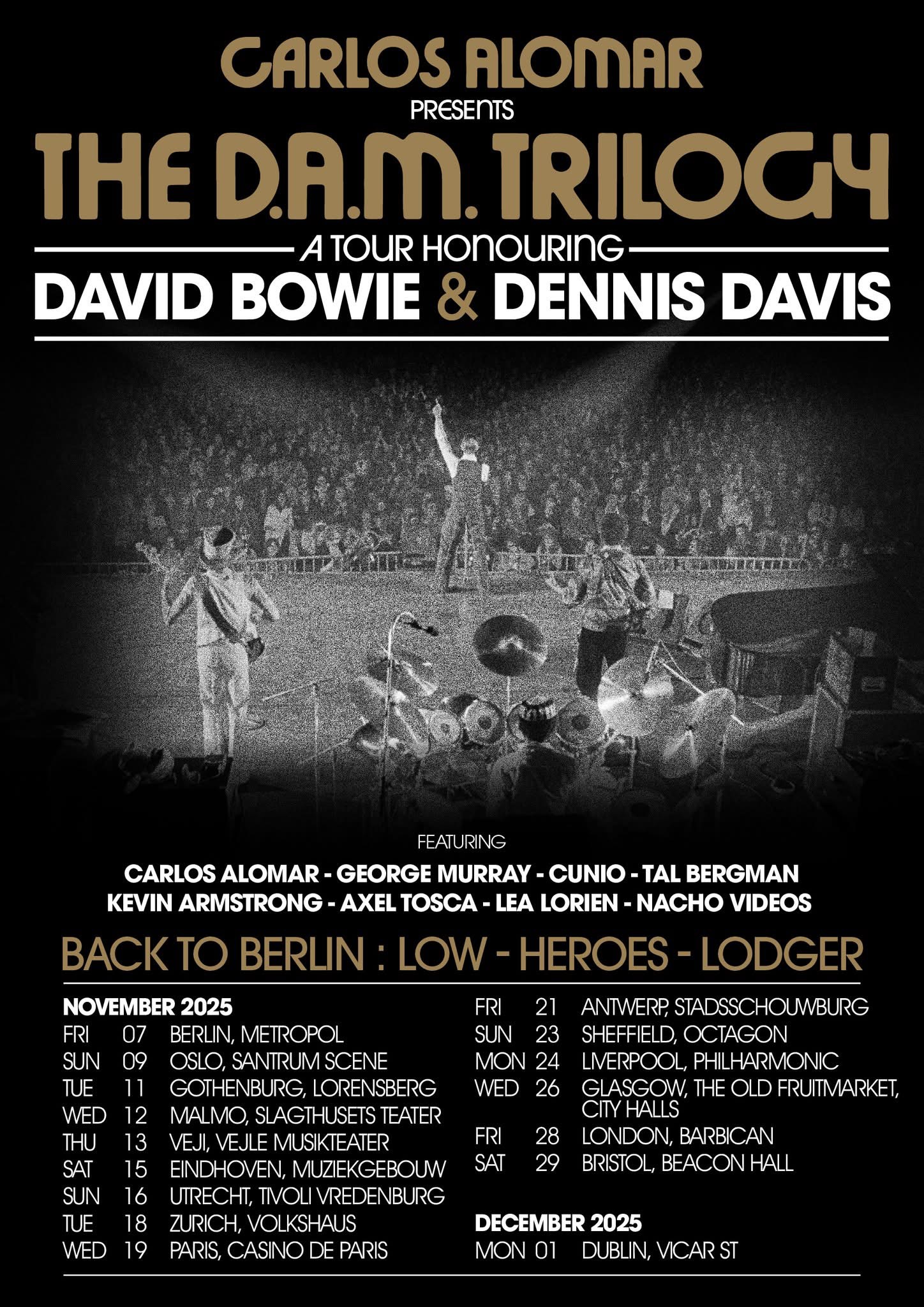 Carlos Alomar presents The D.A.M. Trilogy ‘BACK TO BERLIN’ TOUR 2025(00)